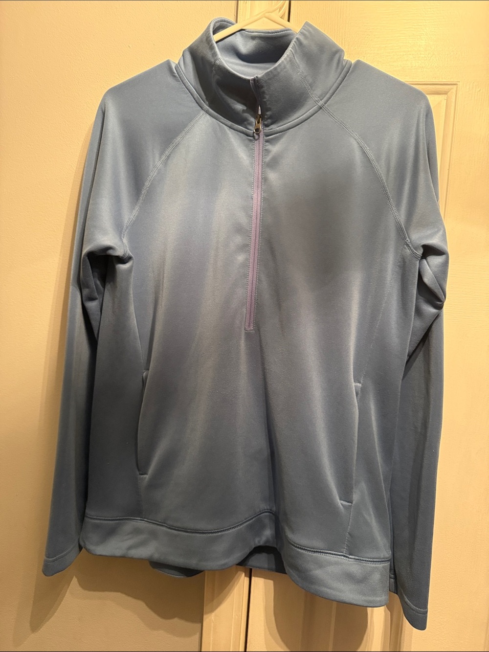 Columbia Light Blue Half-Zip Performance Pullover
